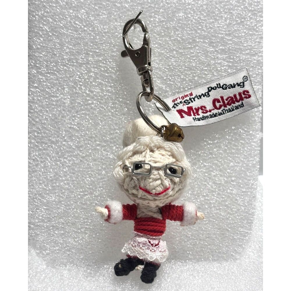Kamibashi Mrs. Claus The Original‎ String Doll Gang Keychain Clip Fair Trade NEW